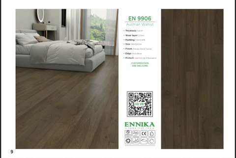 Sàn nhựa hèm khóa Ennika - Công Ty TNHH Tiến Khoa